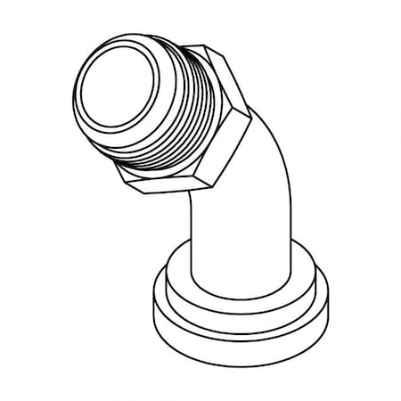 Hydraulic Fitting-Flange20MJ-12FL C62 45